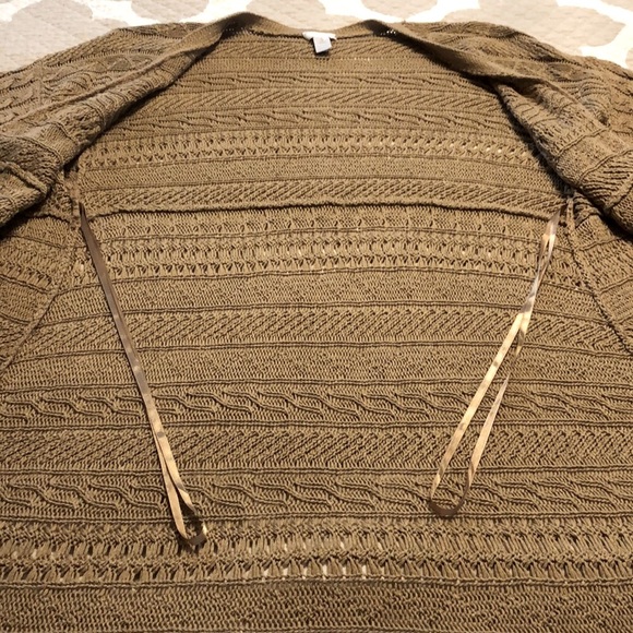 Chico’s 46”Long CableKnit Cardigan Sweater-💯% Cotton_PreOwned Perfect Condition - Picture 10 of 11